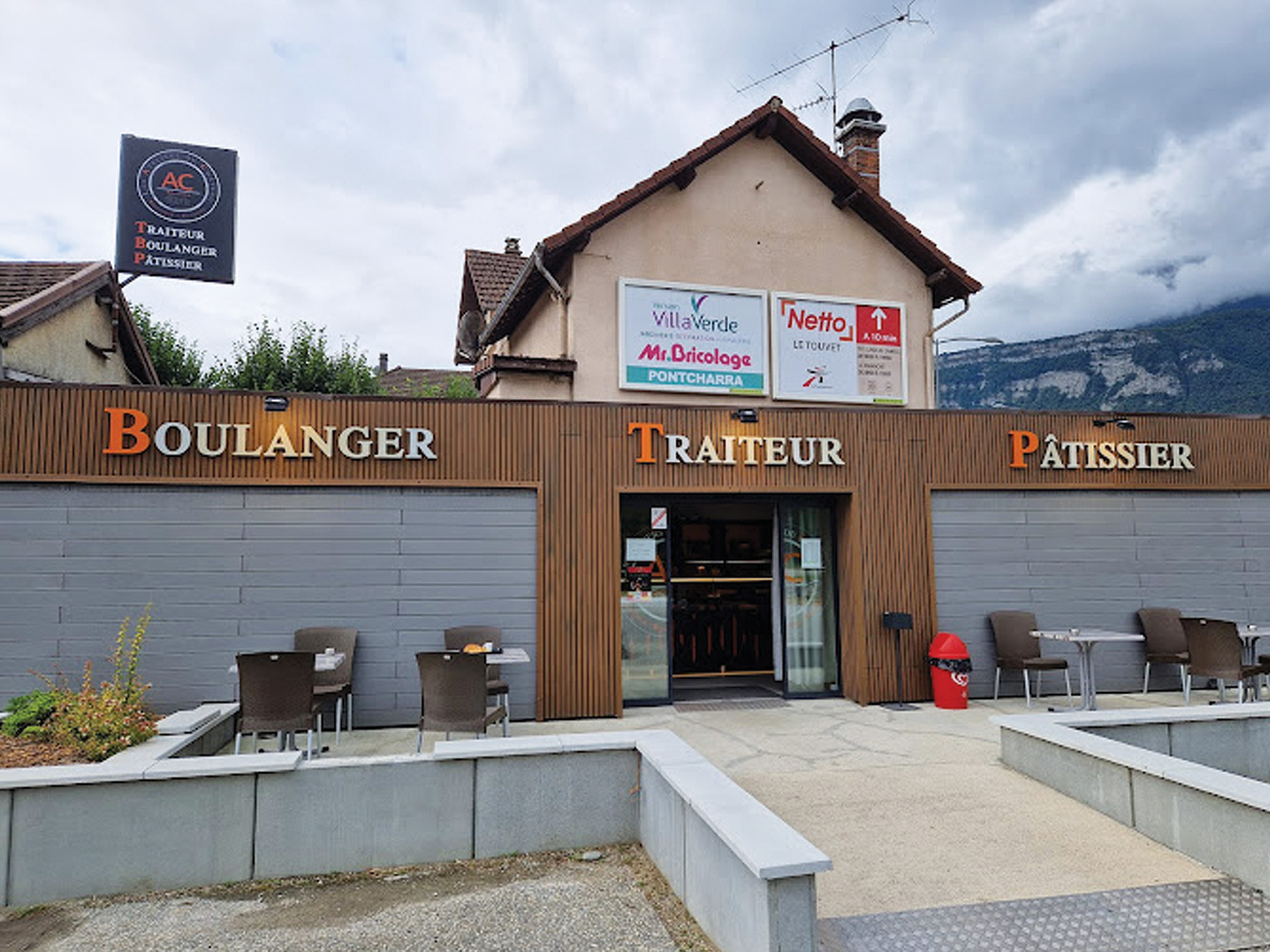 Affichage dynamique dans la boulangerie.
